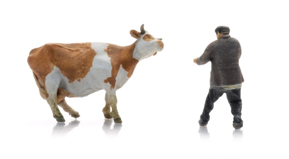 Artitec 5160023 N規 Farmer with obstinate cow 農夫與牛