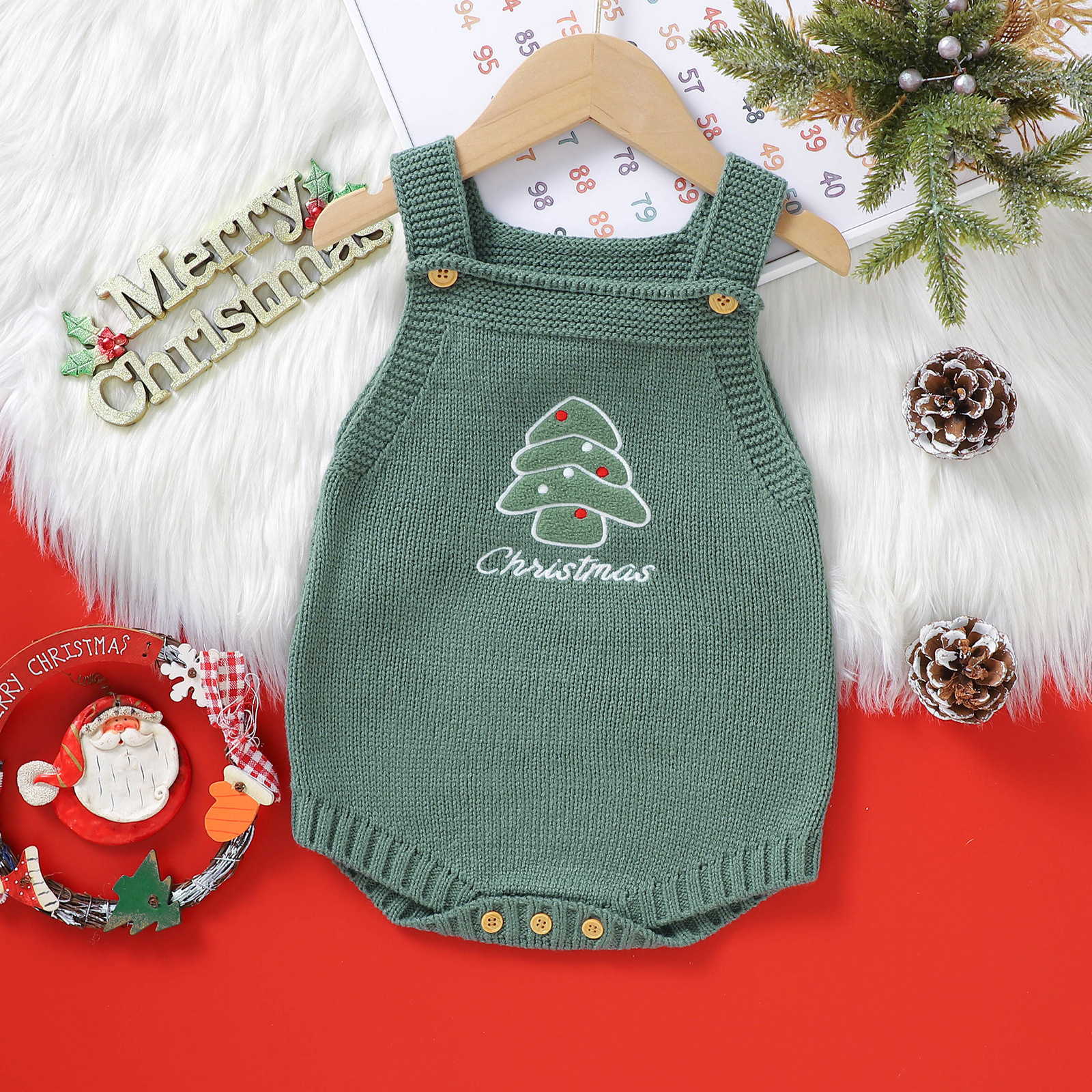 X'mas green bodysuit