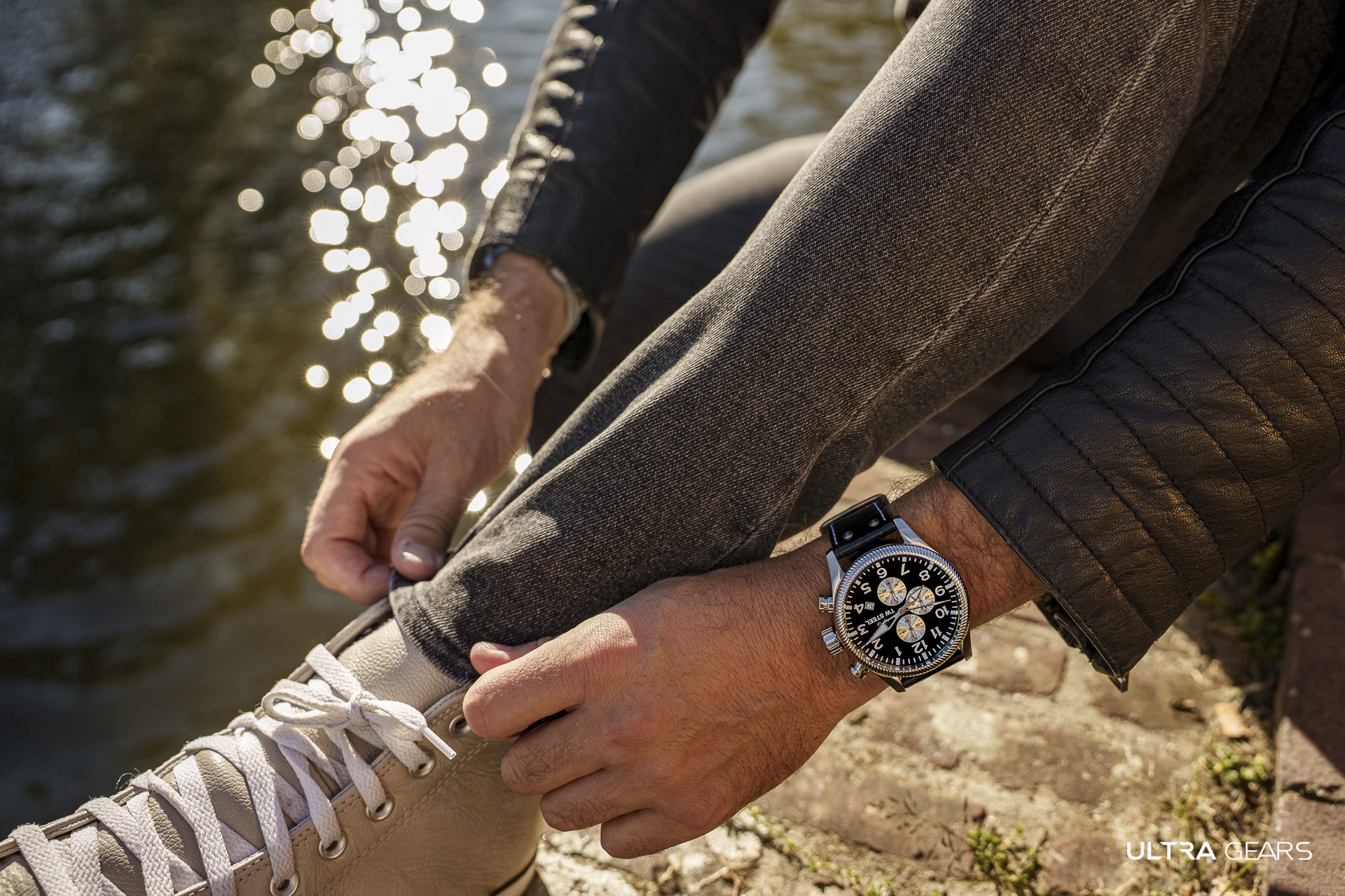 TW Steel VOLANTE 全鋼黑面計時碼錶 VS110