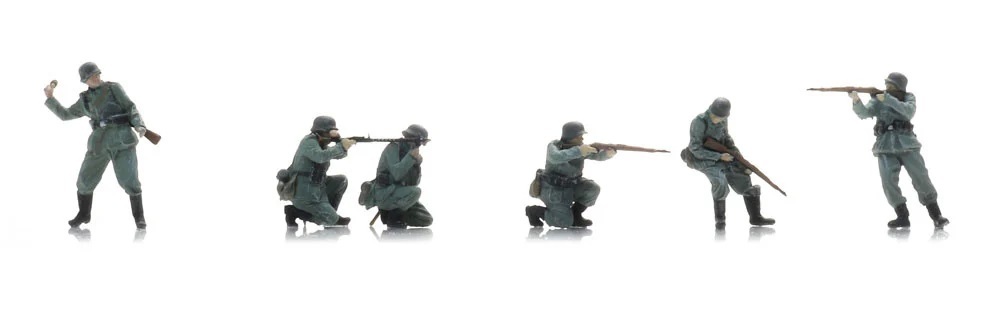 Artitec 5870063 HO規 Wehrmacht infantry under fire 戰鬥中的德國步兵