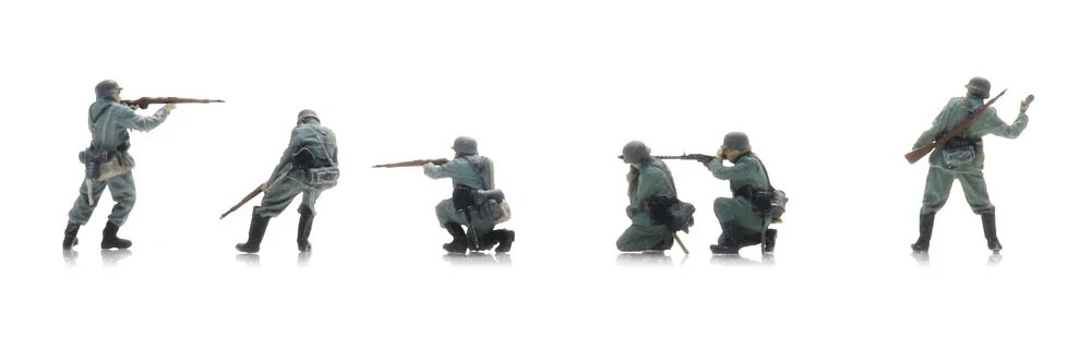 Artitec 5870063 HO規 Wehrmacht infantry under fire 戰鬥中的德國步兵