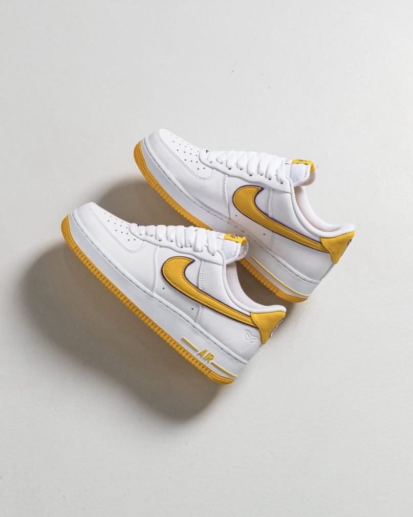 【Focus Store】預購 Kobe Bryant x Nike Air Force 1 Low Retro QS "Lakers Home" 湖人隊 kobe聯名 白黃色 FZ1151-100