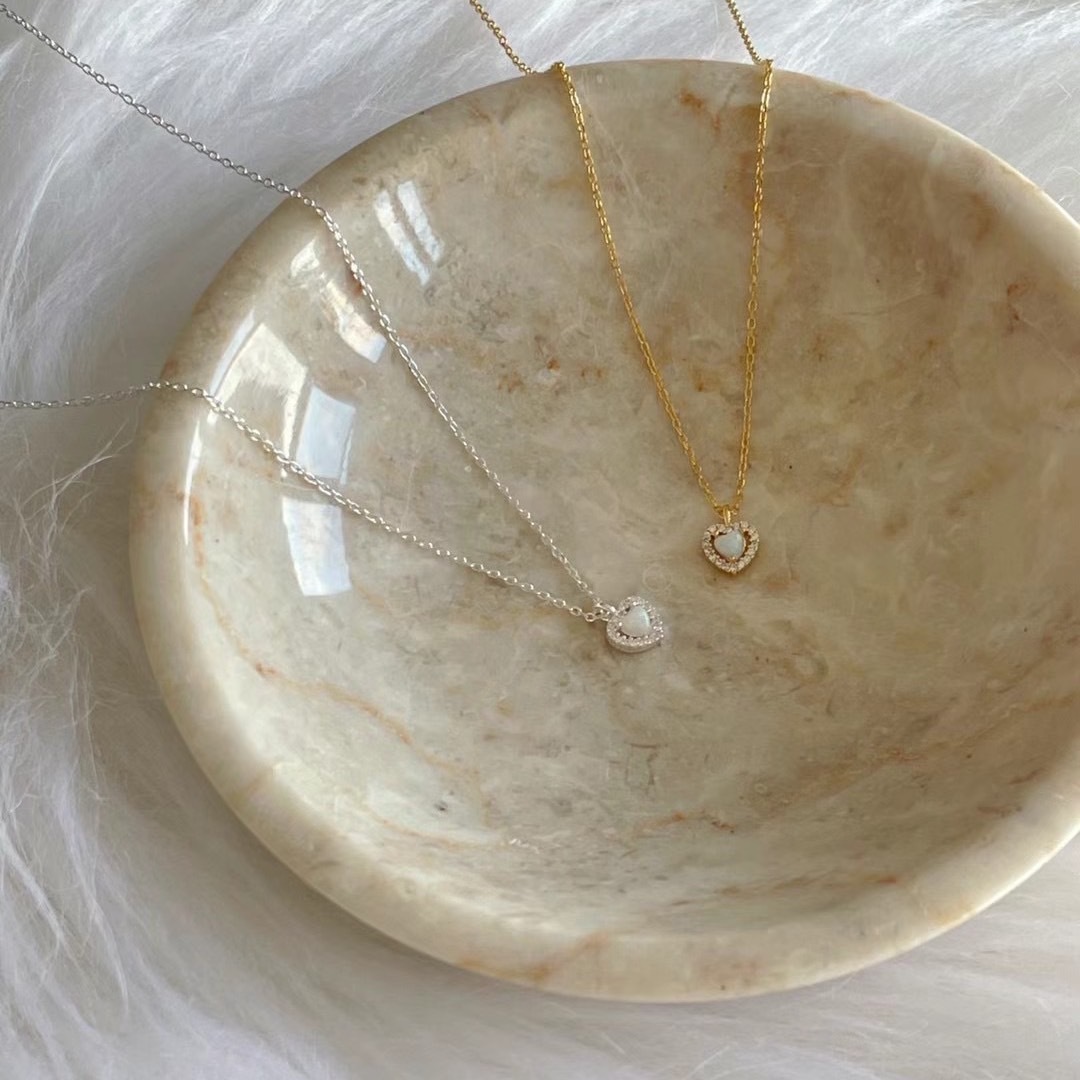 925 silver-Heart of ocean Necklace