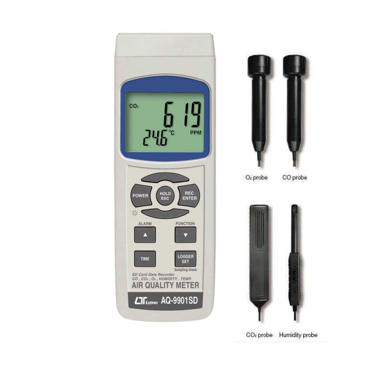 Lutron 記憶式空氣品質測量儀 AQ-9901SD