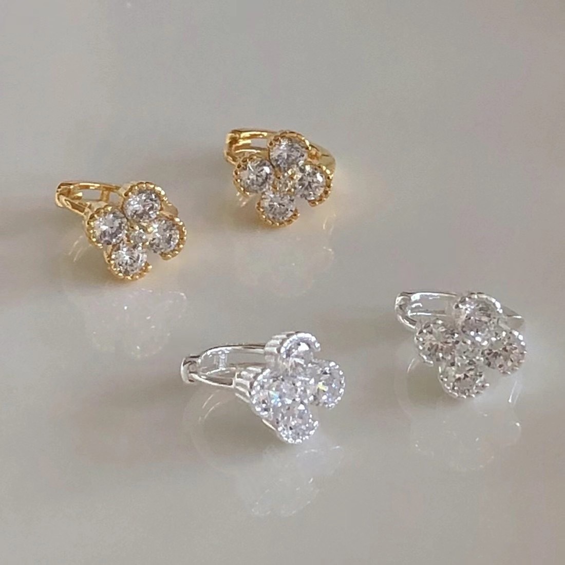 925 silver-Clover Earring