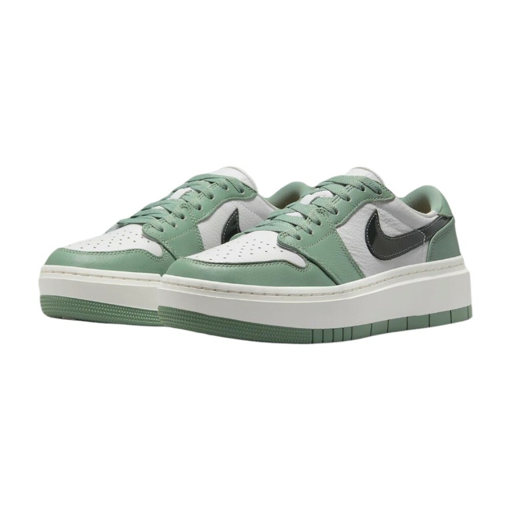 W Air Jordan 1 Elevate Low 綠白 厚底 DH7004-300