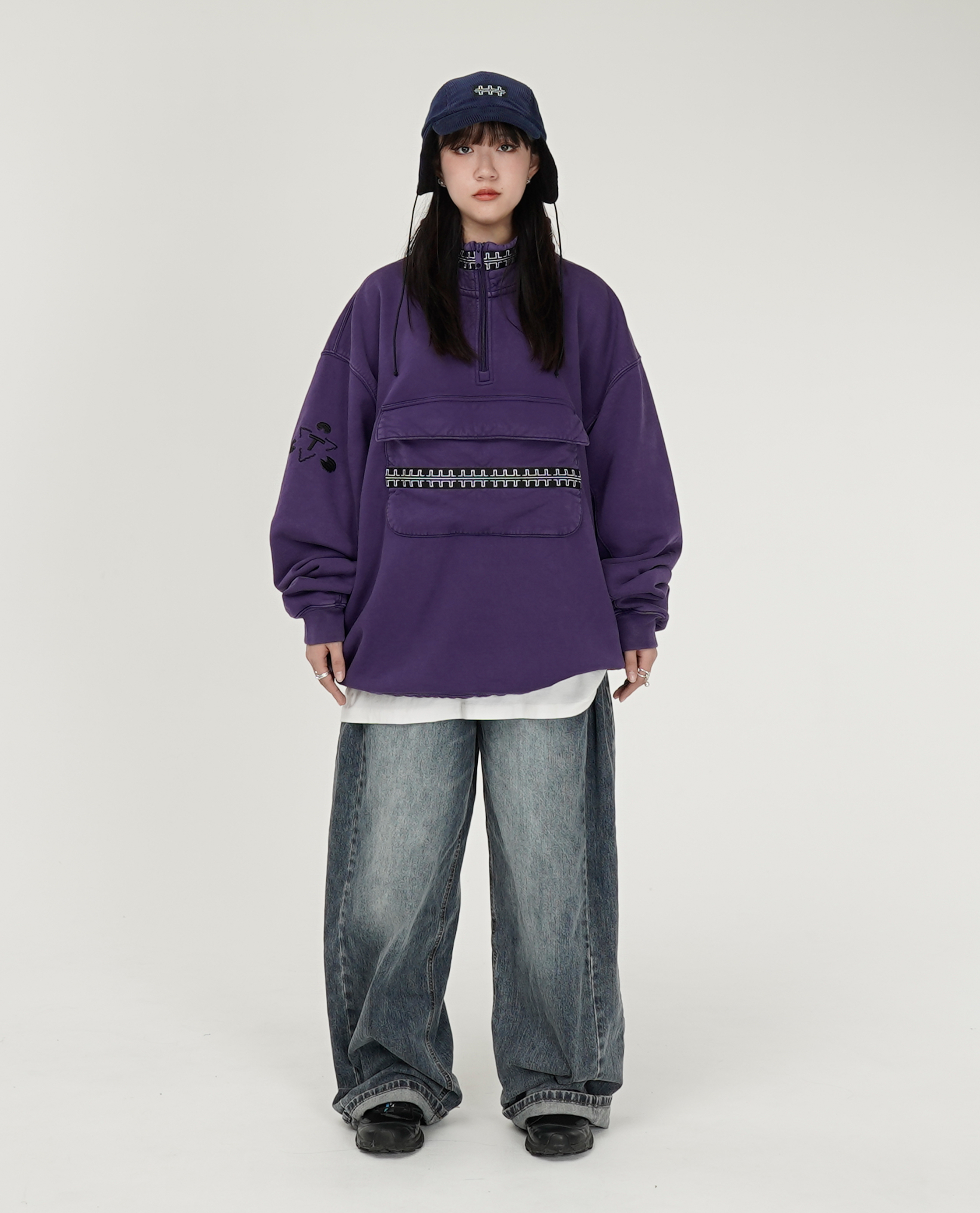 The Trilogy Tapes TTT PULSE TAPE FUNNEL NECK CREW - 24FW