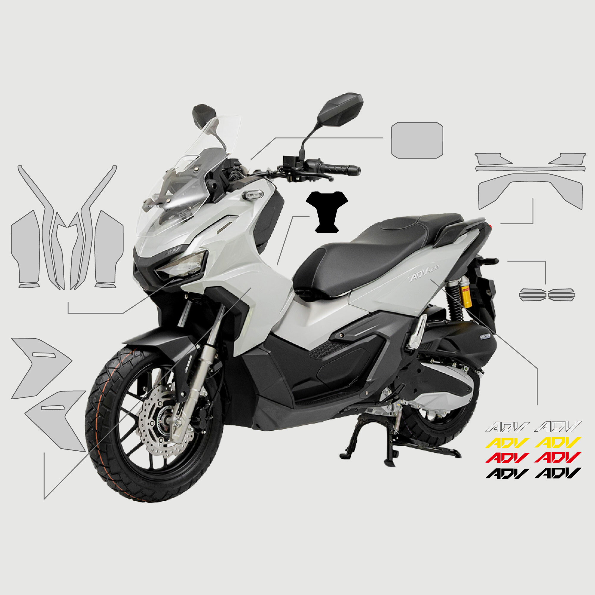 HONDA ADV150/160｜3M頂級犀牛皮保護膜