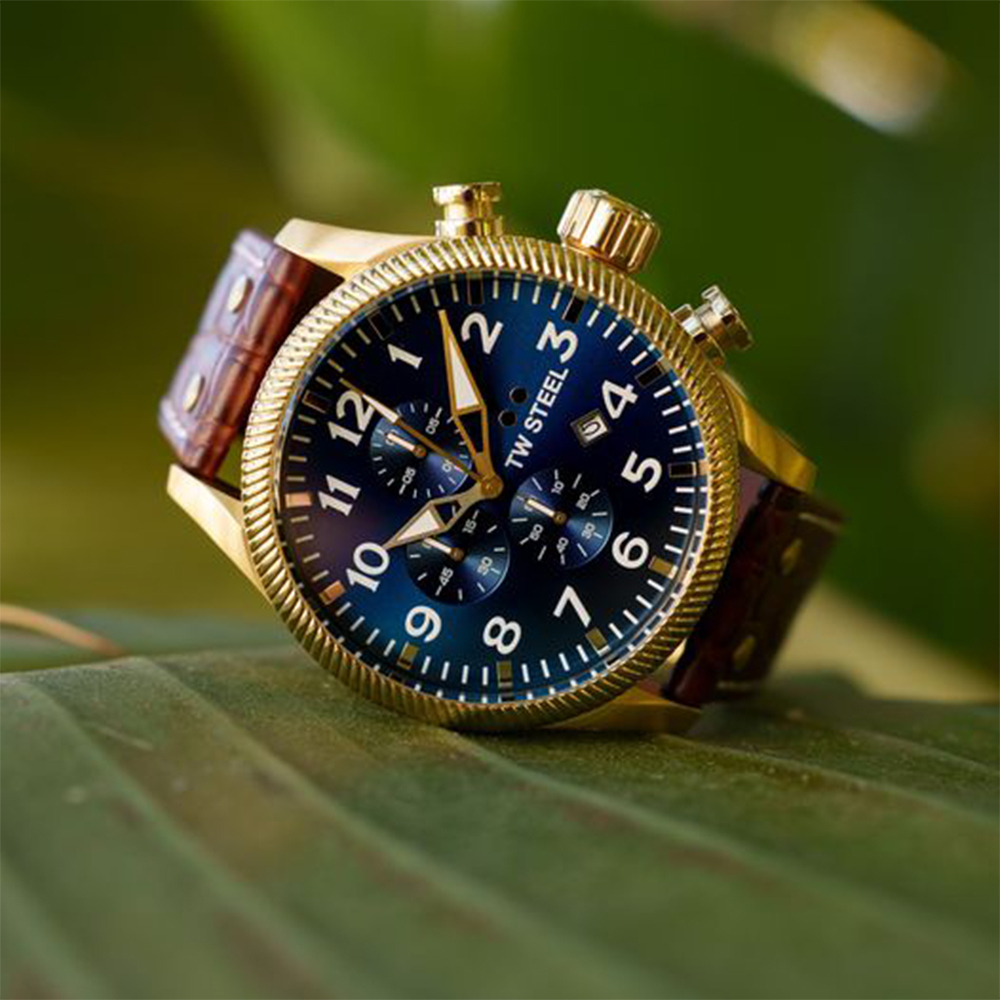 VOLANTE 系列｜金色藍面計時碼錶