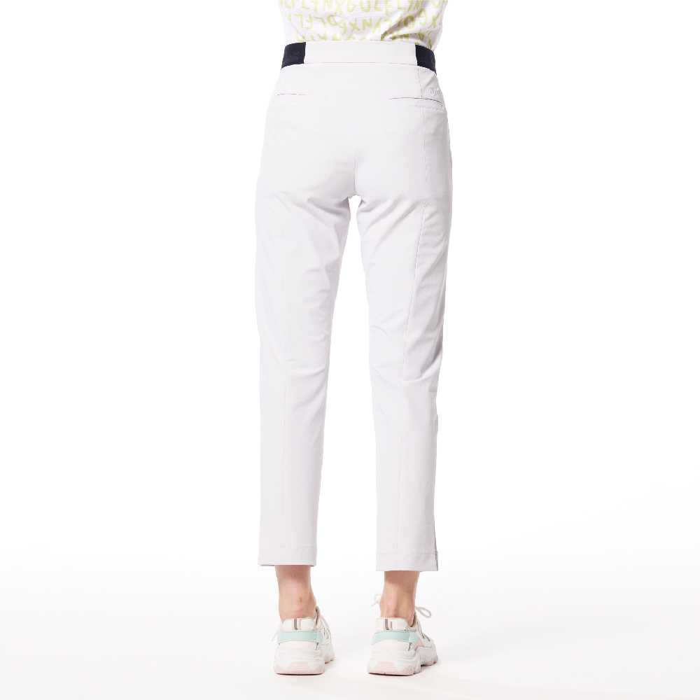 【Lynx Golf】日本布料隱形拉鍊口袋褲口開杈窄管九分褲