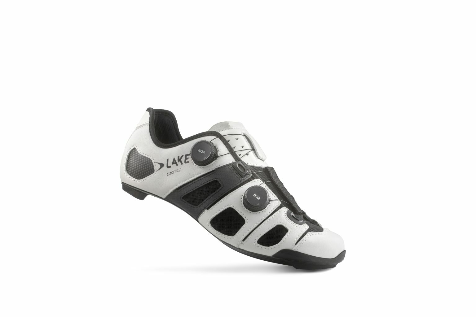 【LAKE】 CX242-長程耐力鞋款 碳纖底卡鞋 亞洲寬楦版/白