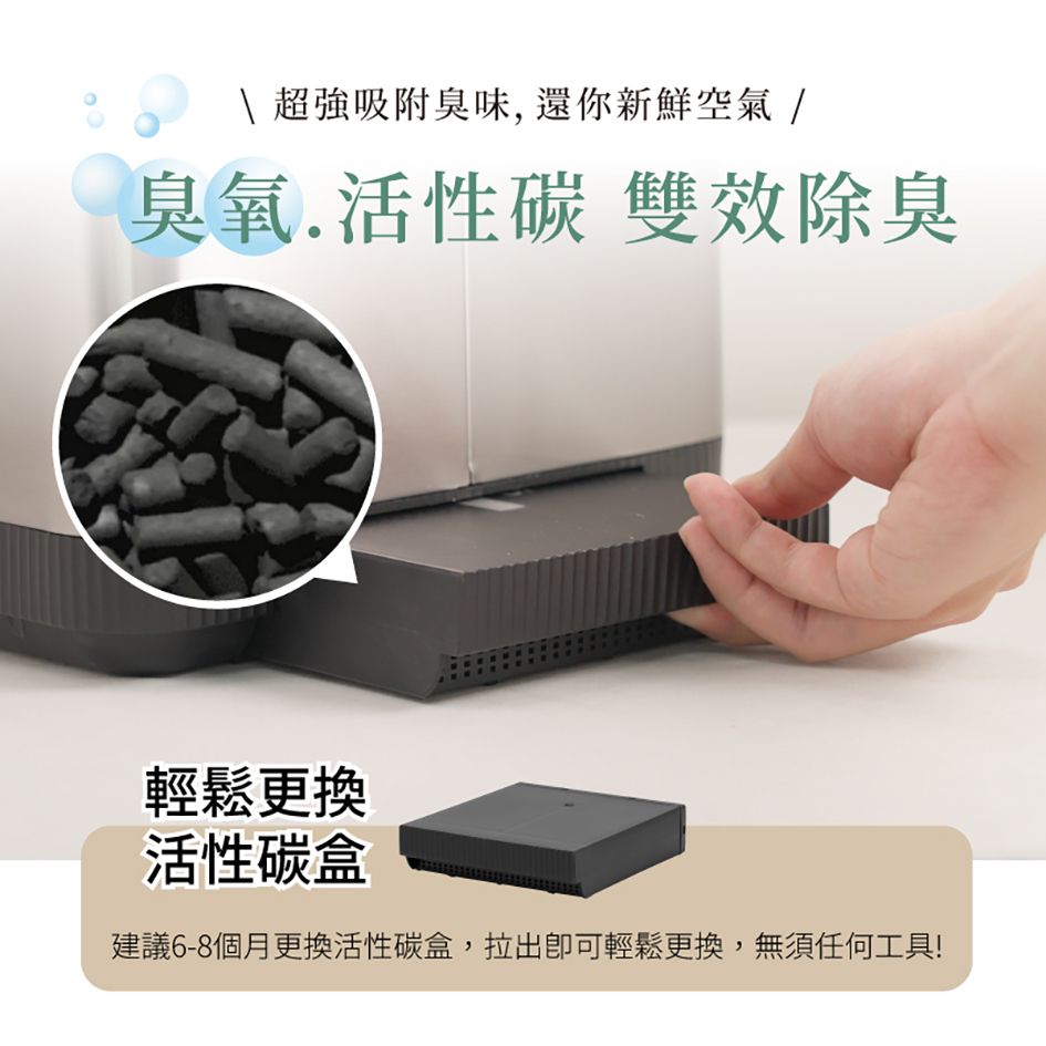 【SANSUI山水】智能熱烘除臭4L廚餘機_活性碳盒(SO-PUPU101專用)