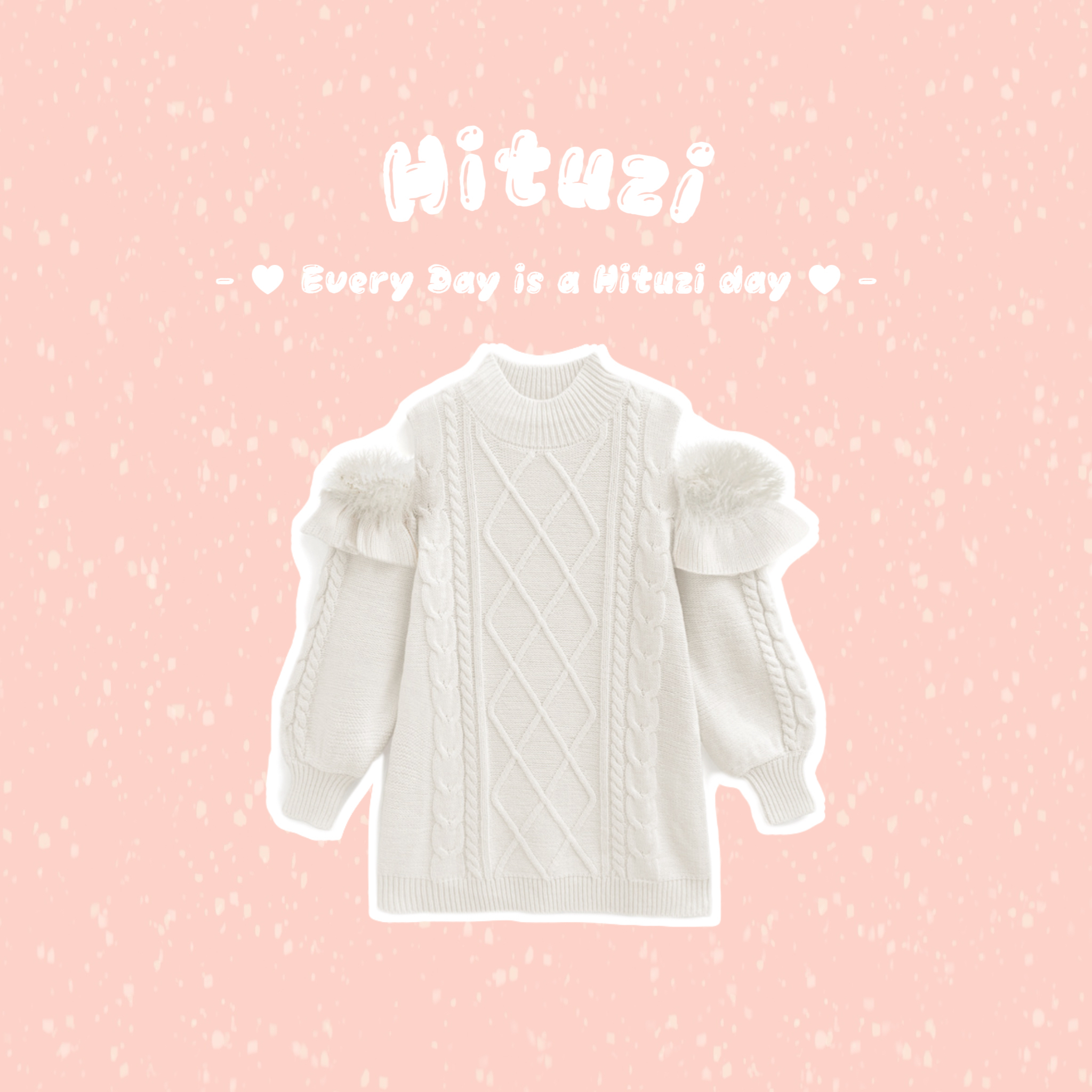 毛絨絨露肩格紋洋裝