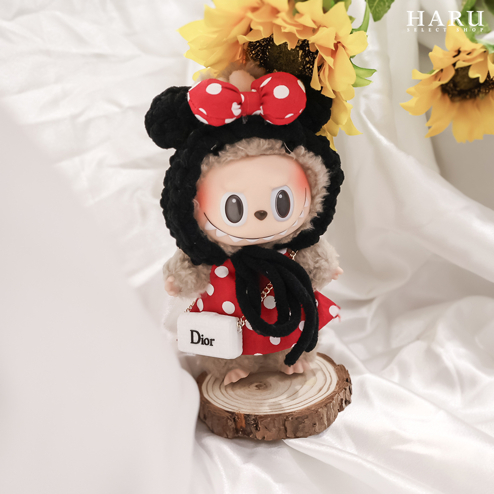 POPMART 泡泡瑪特 LABUBU 拉布布衣服 老花 dior包 米妮 點點裝 普普風 附小包 心動馬卡龍 毛絨 公仔 17CM掛飾 娃裝 替換 DRESS CODE