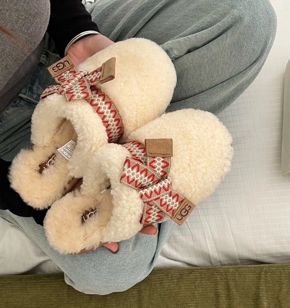 UGG 聖誕節限定 毛毛拖 1158266-NAT