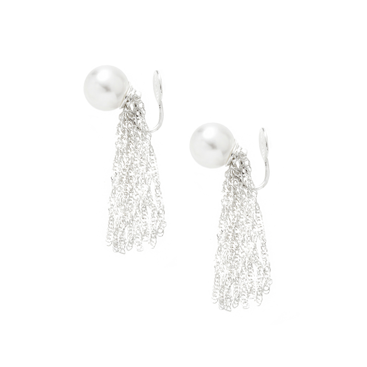 平價飾品,珍珠,垂墜耳夾