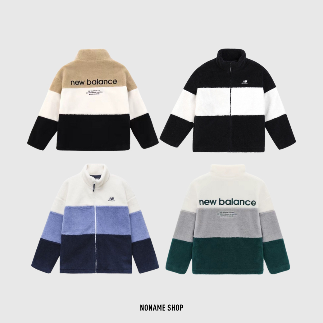 NEW BALANCE NB LOGO 絨毛 羊羔毛 字母 外套 四色 (男款)