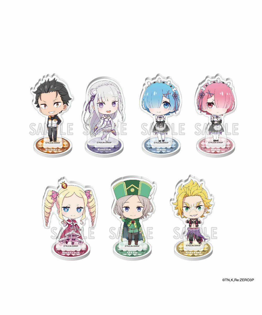 預購-「Re:從零開始的異世界生活 第三季」 集換式迷你角色壓克力人形立牌 BOX販售【日本進口精品】