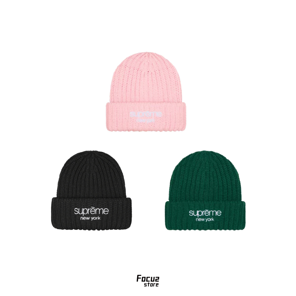 【Focus Store】現貨秒發 Supreme FW24 Week14 Classic Logo Beanie 經典標語毛帽 三色