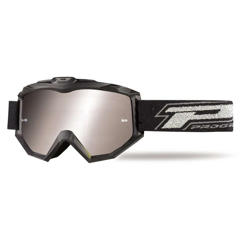 PROGRIP MX GOGGLES #3204-186 Matt Black / Silver 消光黑銀 多層膜電銀片 越野風鏡 風鏡 眼鏡用