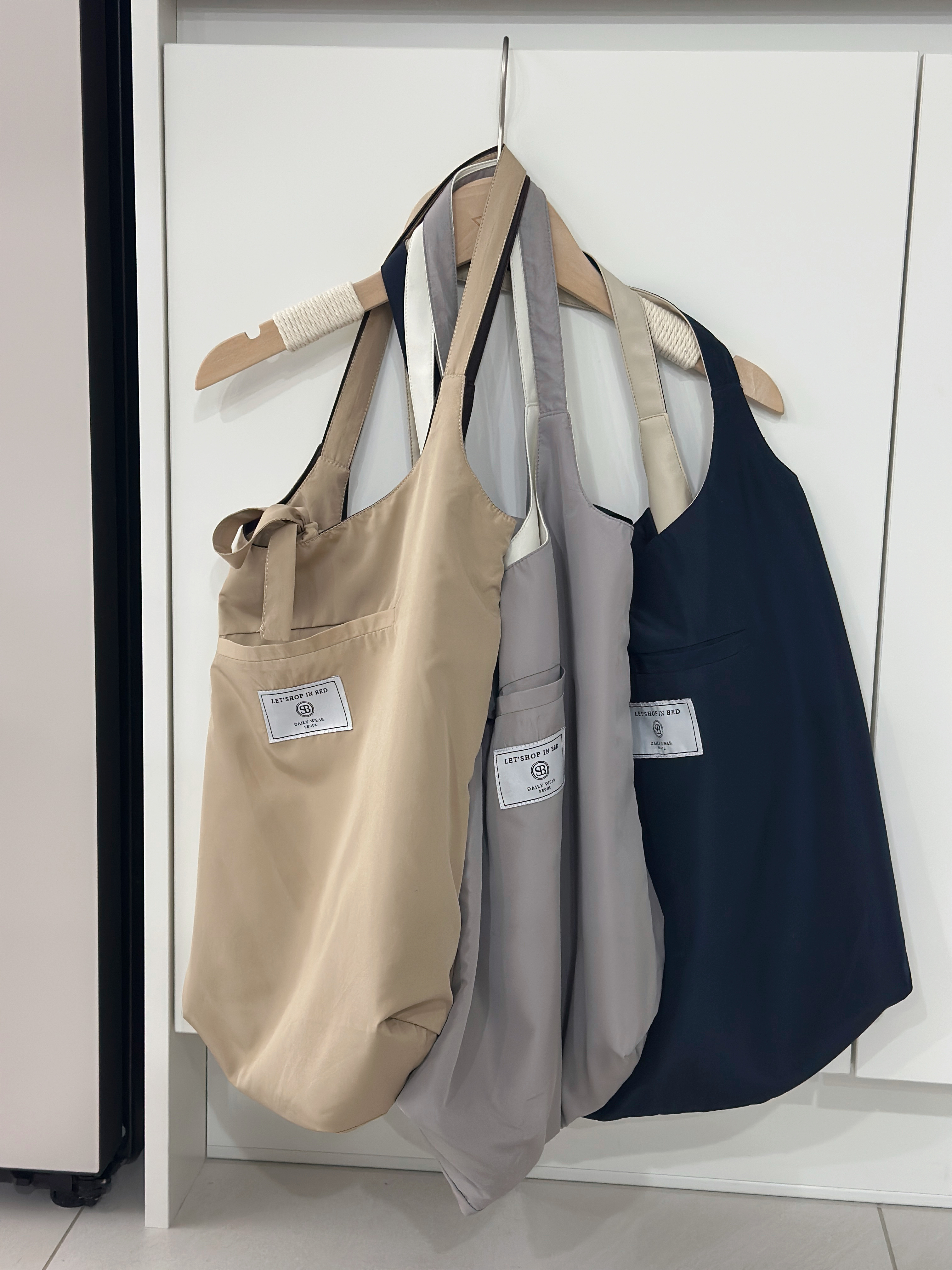 LSIBMADE35 瀝血之作!雙面拼布休閑TOTE BAG - 3COLORS