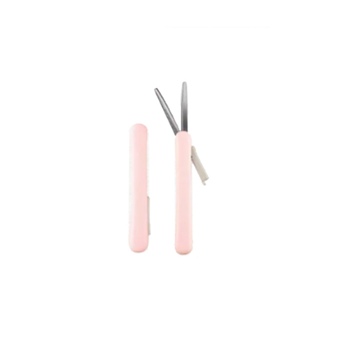 KOKUYO 攜帶型剪刀SAXA Poche-蜜桃粉