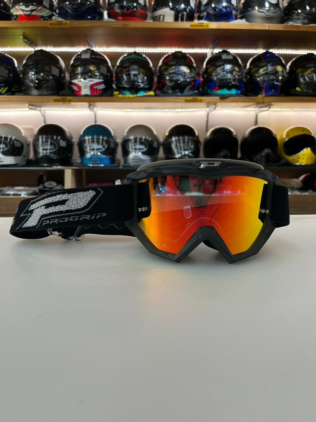 PROGRIP MX GOGGLES #3204-185 Matt Black / Red 消光黑紅 多層膜電紅片 越野風鏡 風鏡 眼鏡用