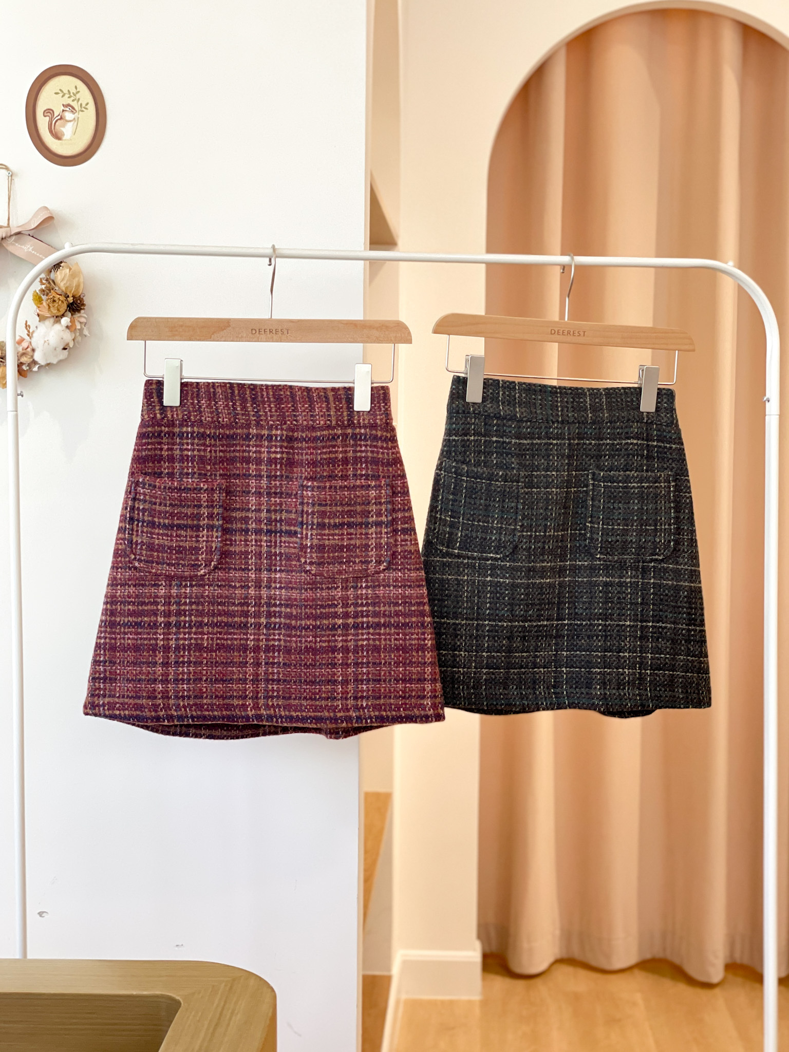 SK511 Holidays Tweedy Mini Skirt