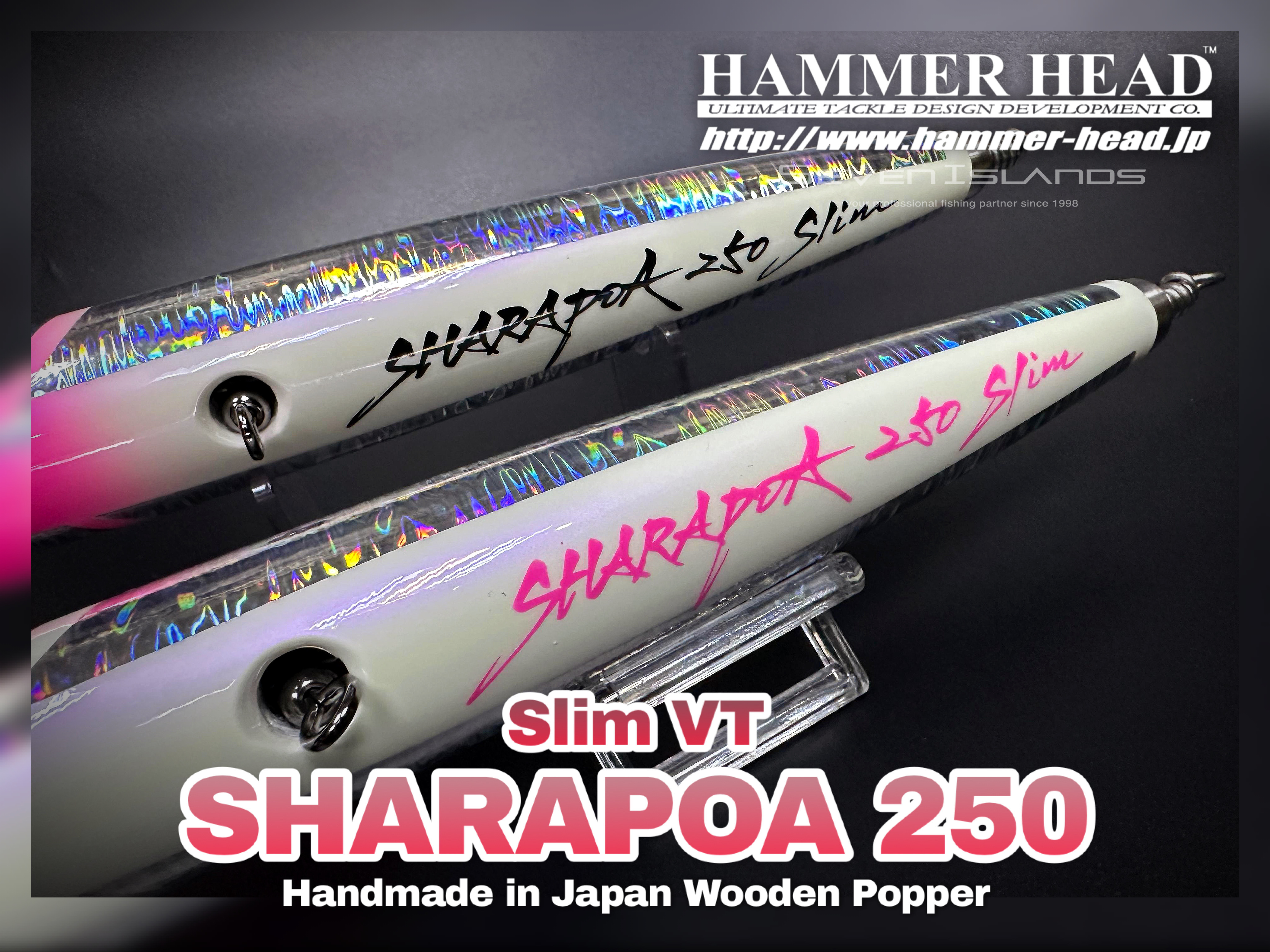HAMMER-HEAD Sharapoa 250 Slim VT Wooden Popper