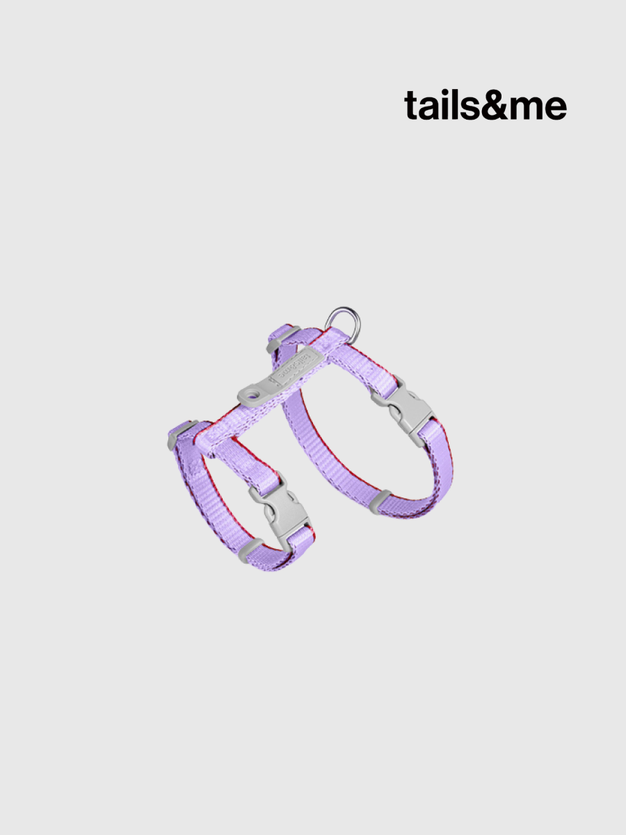 【tails&me 尾巴與我】新經典 貓工型胸背帶 | TailsCharm™適用｜粉紫丹紅 (雙色)