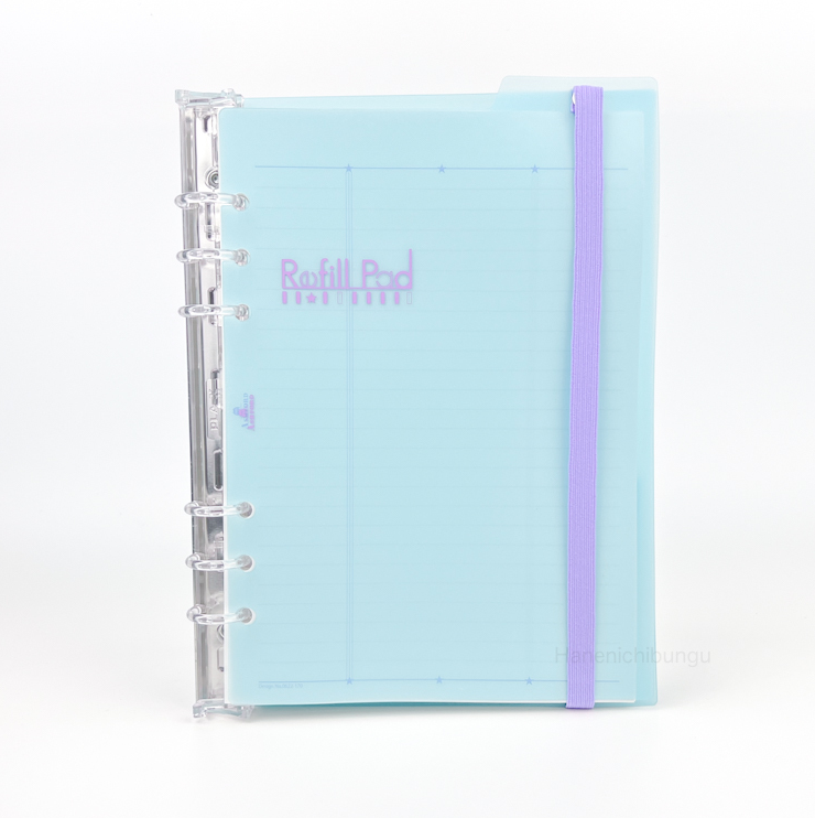 A5 輕巧內頁收納本 橫線藍｜ASHFORD 日本