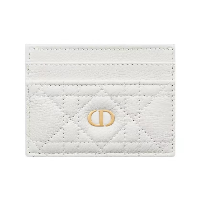 Dior Caro Freesia 卡片套 柔軟 Cannage 藤格紋圖案小牛皮