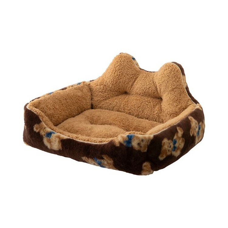 Tassu 小啡熊耳朵造型保暖床 M  深啡色