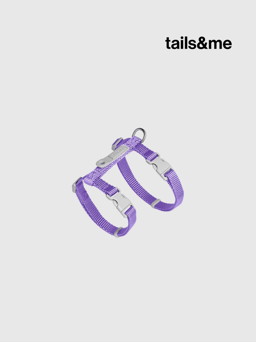 【tails&me 尾巴與我】新經典 貓工型胸背帶 | TailsCharm™適用｜蘭紫 (單色)