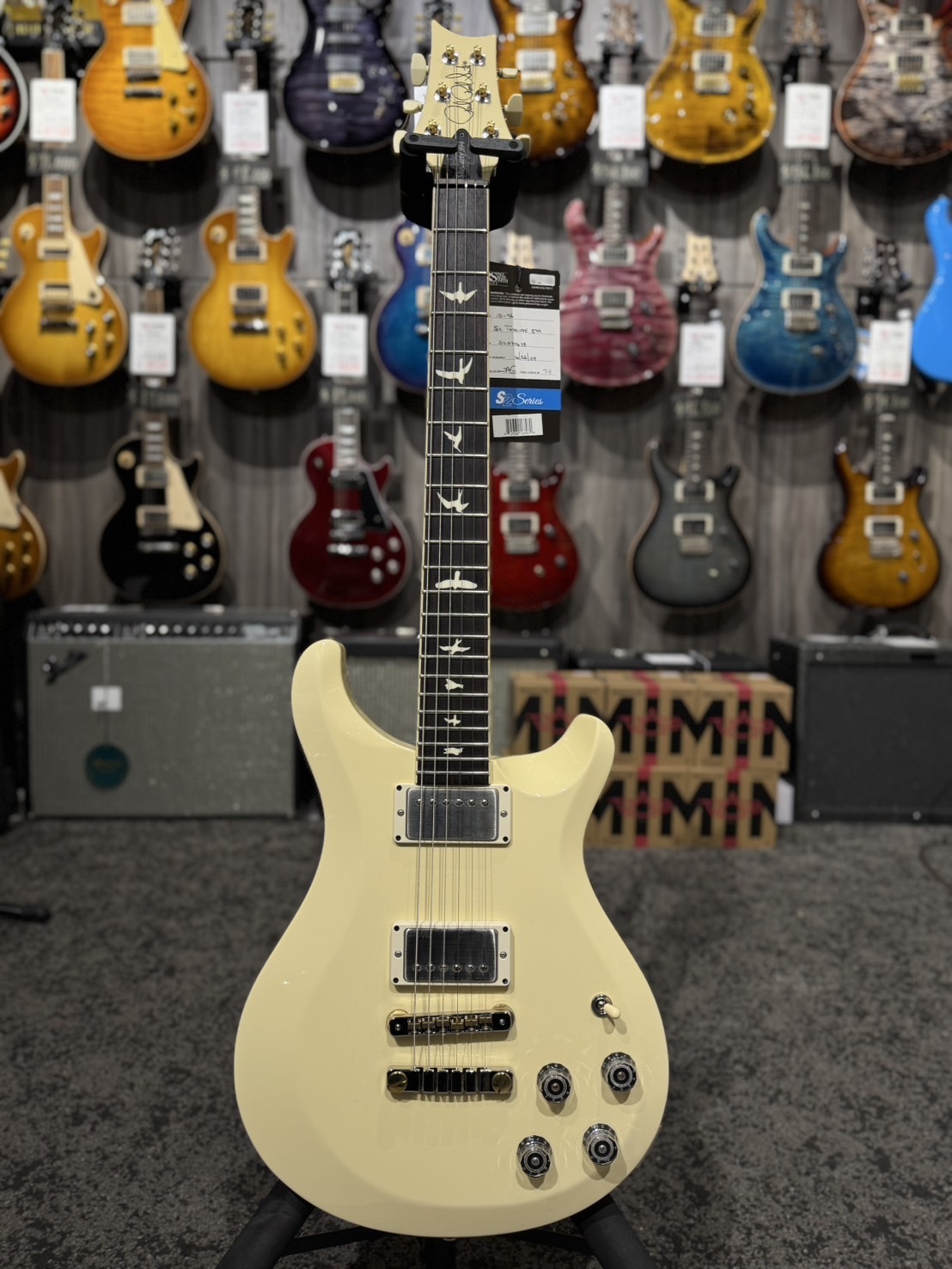 S2 McCarty 594 Thinline Antique White/Space Blue 電吉他 公司貨【宛伶樂器】