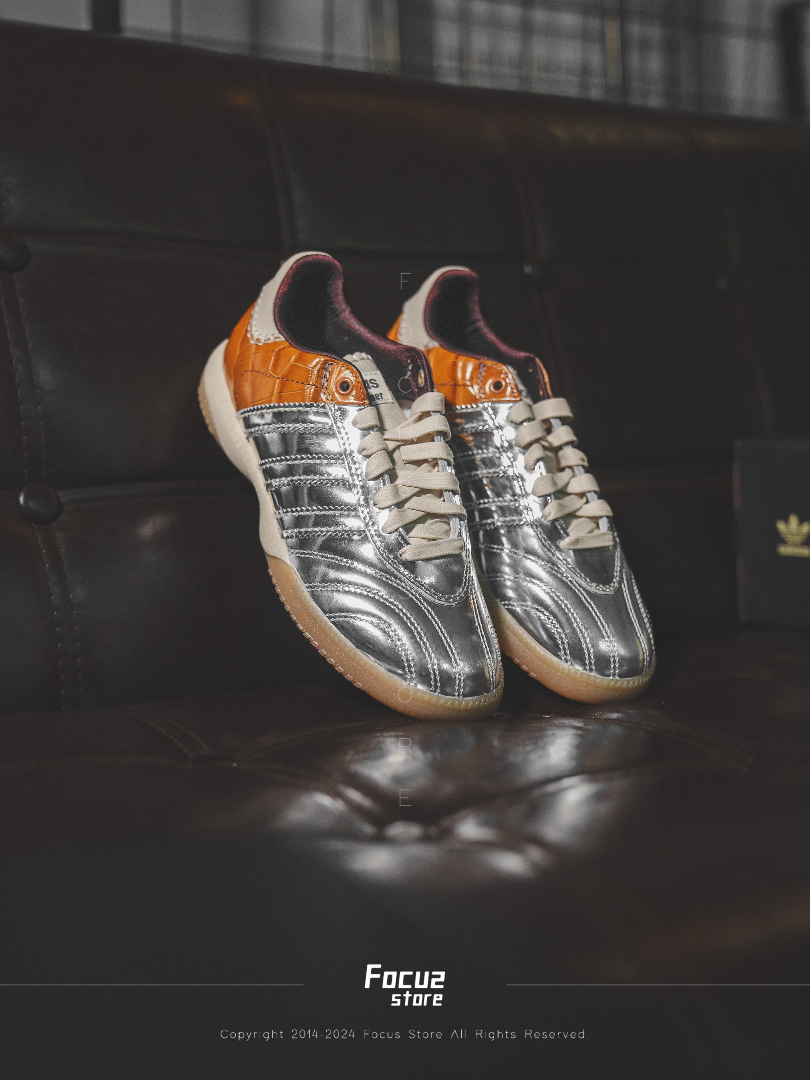 【Focus Store】預購 Wales Bonner x Adidas Originals Samba MN "Silver Metallic Easy Yellow" 銀棕 IH5777