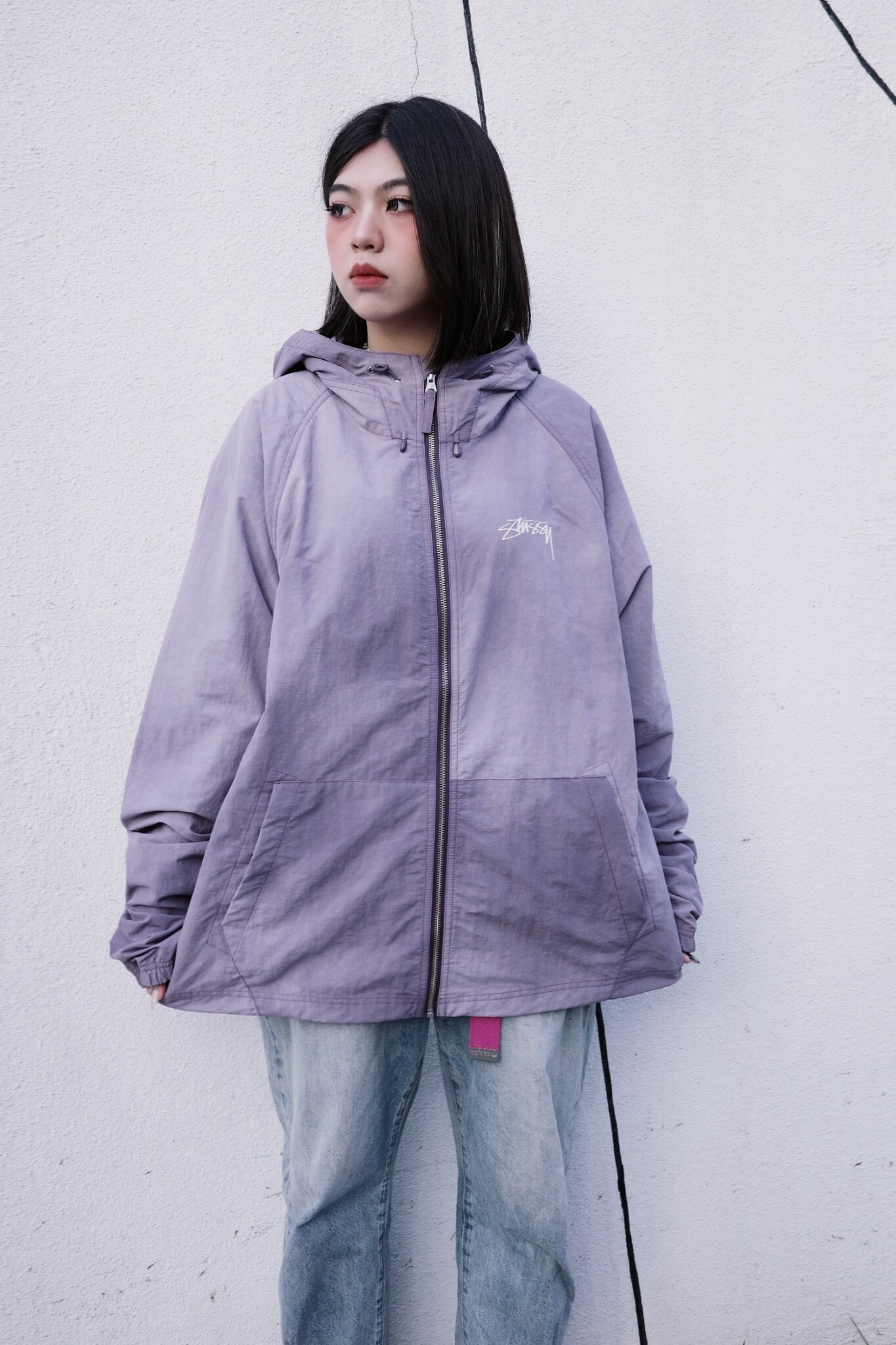 115745 Stussy 2024aw Beach shell wave pye 渲染 風衣 外套