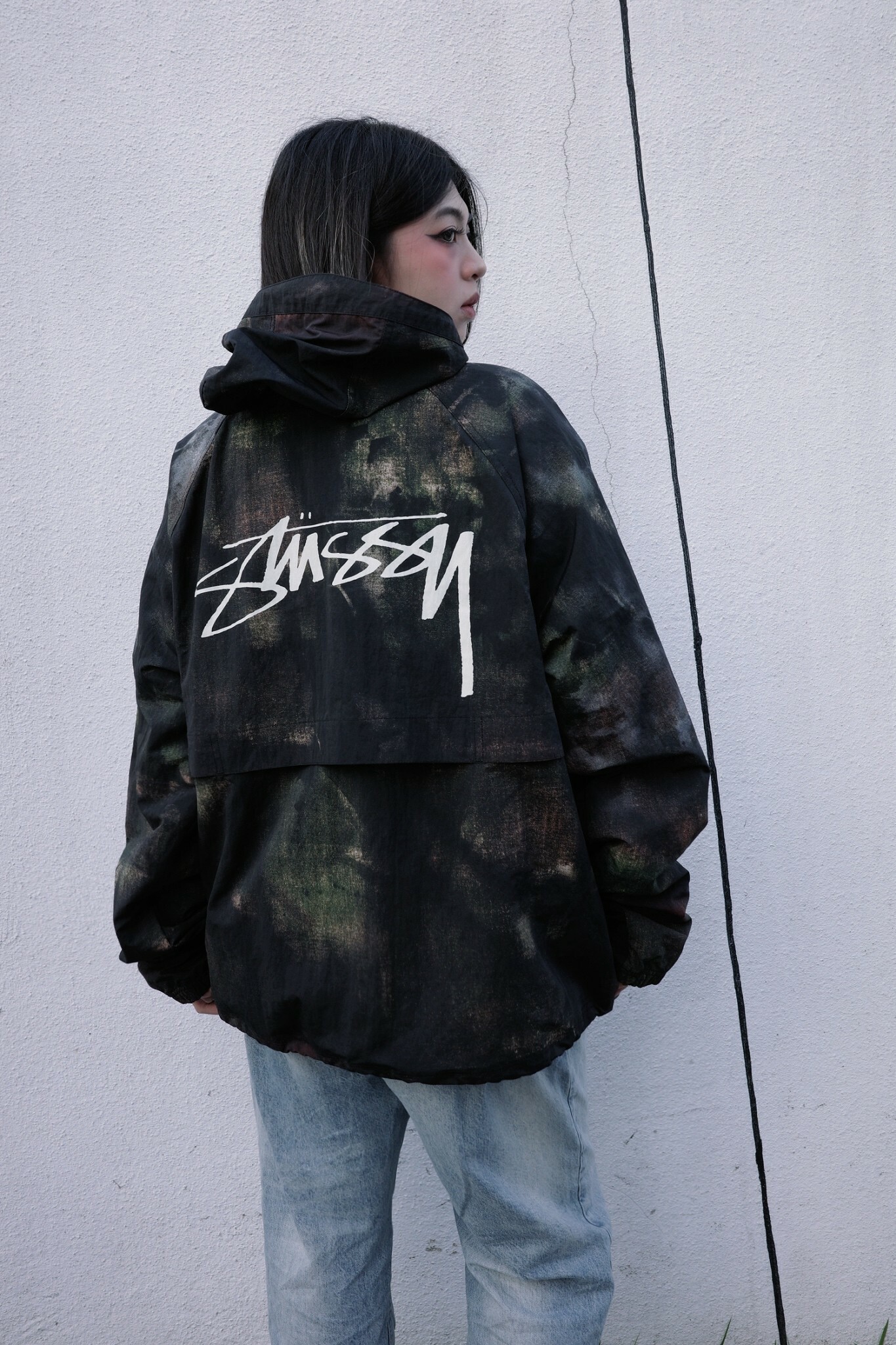 115822 Stussy 2024aw Beach Shell Stenpat Camo 渲染 風衣外套