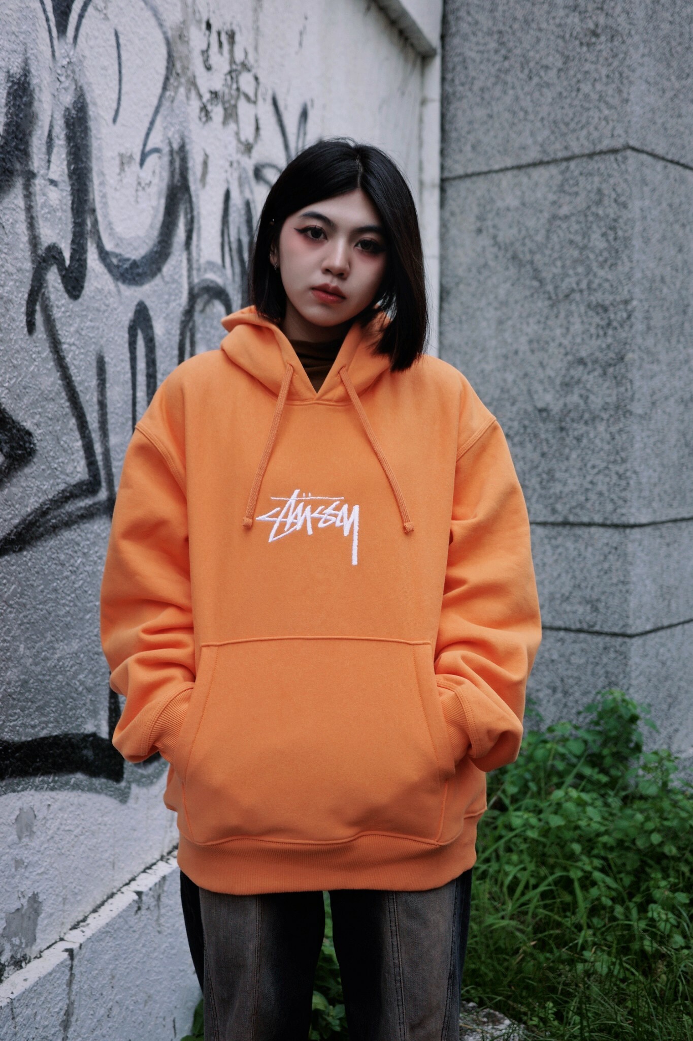 STUSSY 帽T  刺繡小LOGO  STOCK  LOGO  刺繡內刷毛高磅數帽T 五色 (118475)