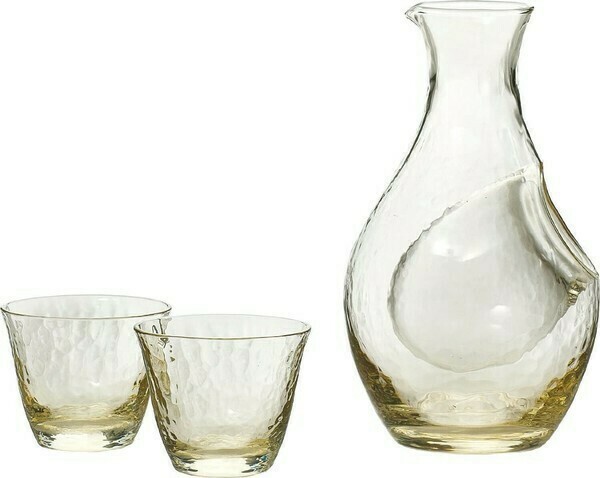 日本高瀬川琥珀金色清酒杯套裝 (日本製)