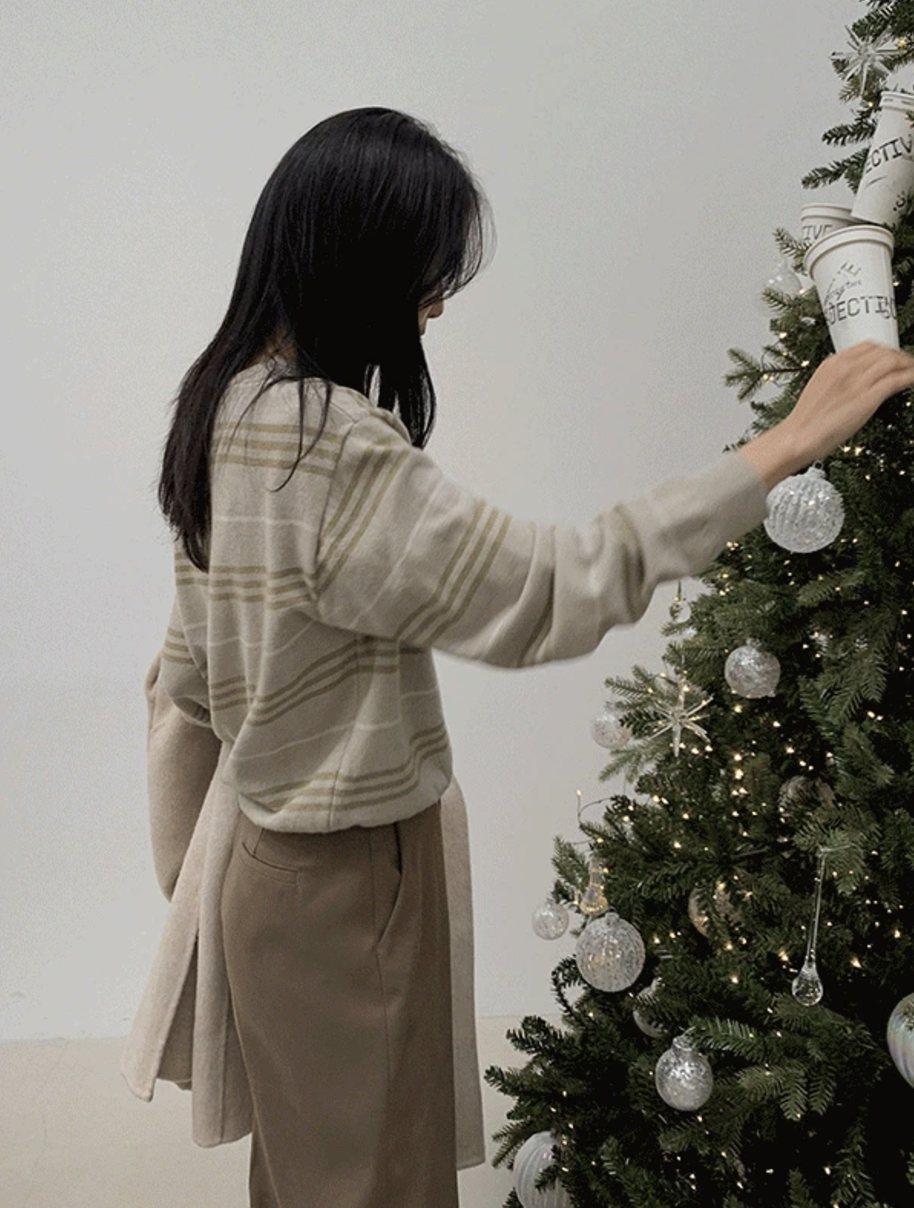 預訂｜SLOWAND #SLOWMADE Mute Stripe Knit (3 Color)