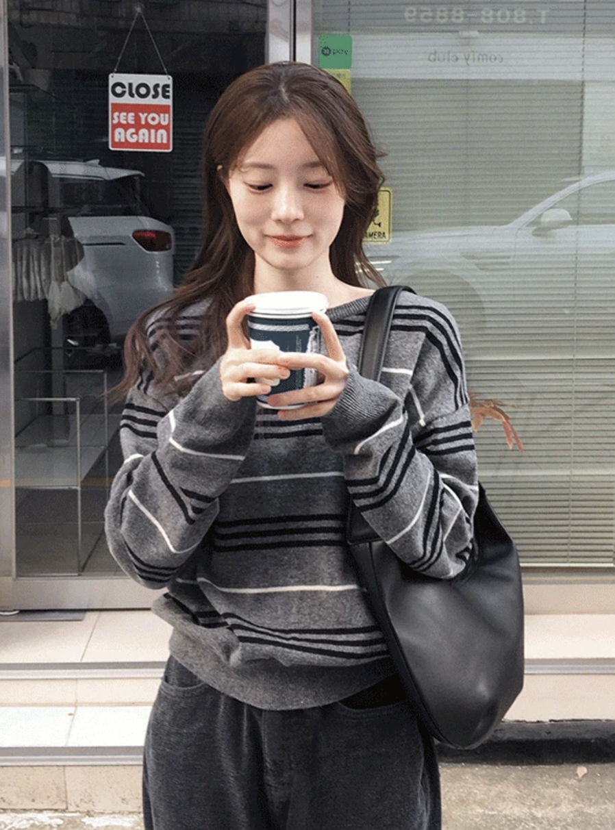 預訂｜SLOWAND #SLOWMADE Mute Stripe Knit (3 Color)