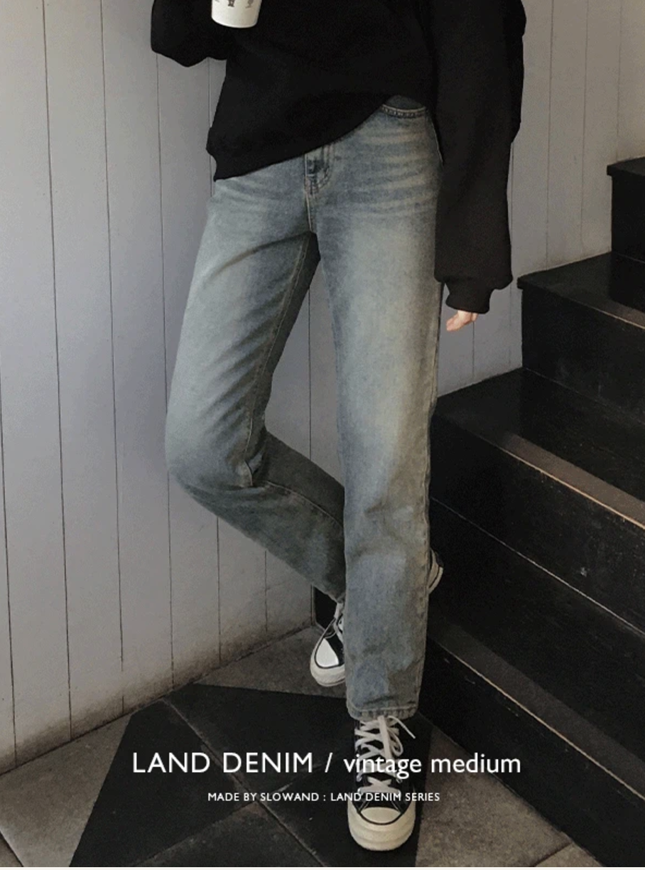 預訂｜SLOWAND #SLOWMADE Land Vintage Denim Pants (2 Color)