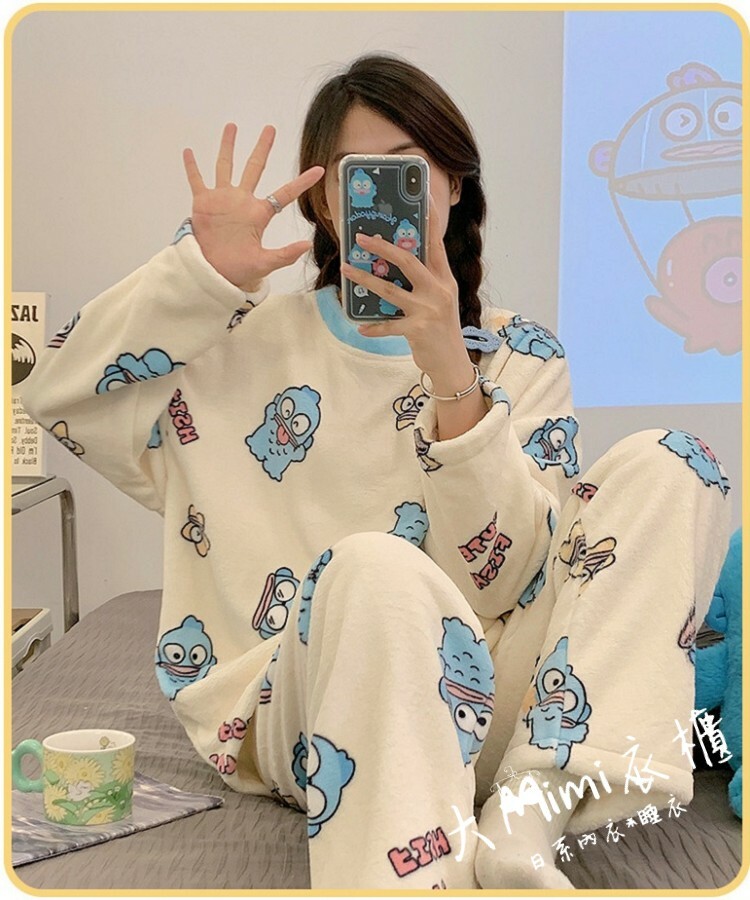 🔥暖呼呼系列-漢頓醜魚法蘭絨睡衣