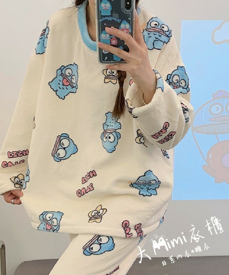 🔥暖呼呼系列-漢頓醜魚法蘭絨睡衣