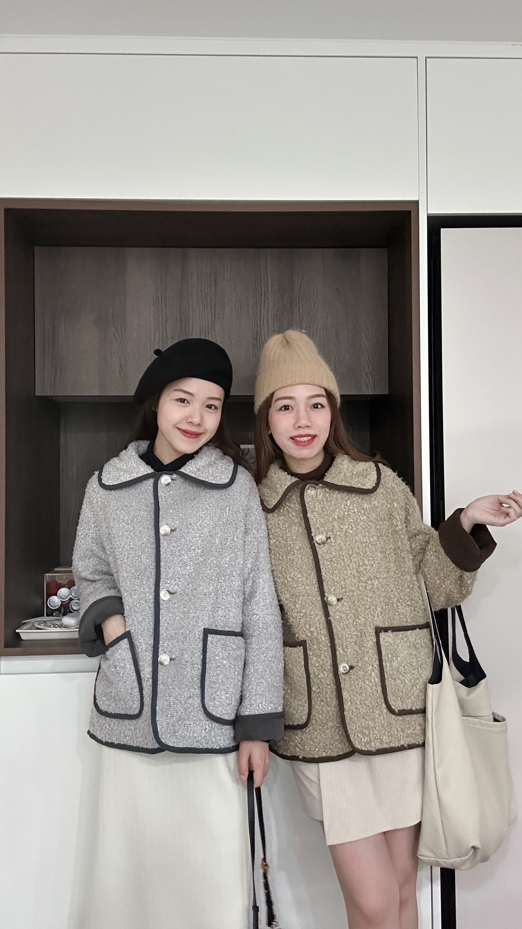 LSIBMADE33 雙面毛毛猄皮外套-2色