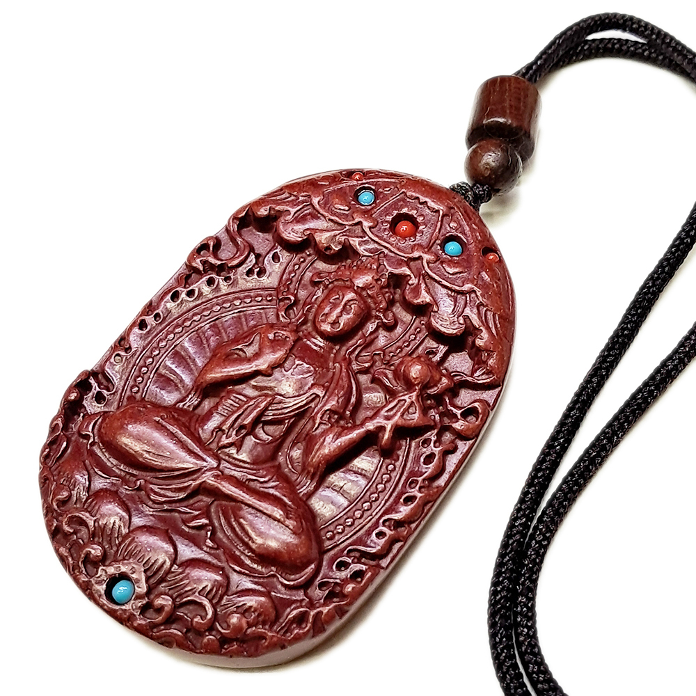 大勢至菩薩{紫金砂 硃砂}項鍊【十方】153960