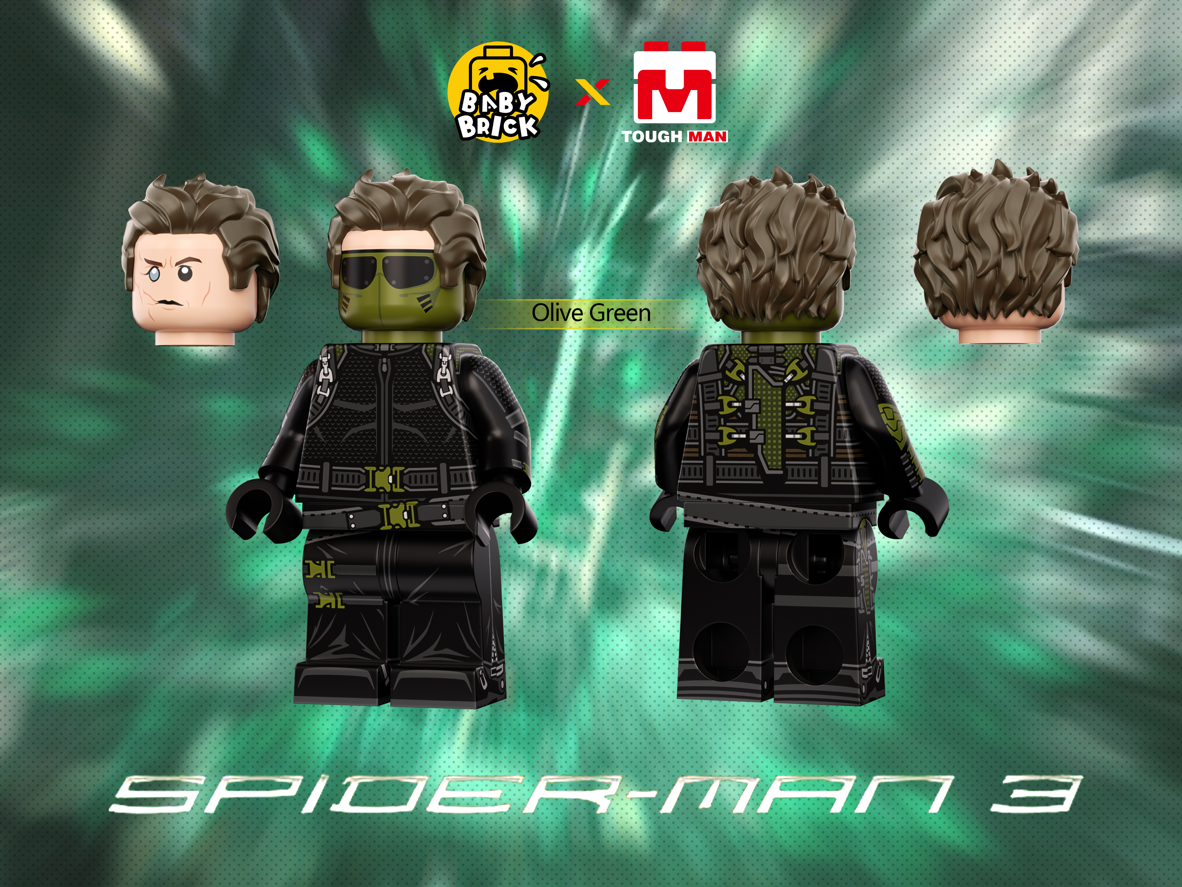 [Baby Brick X Tough Man][In Stock] Green Goblin [UVprinted]