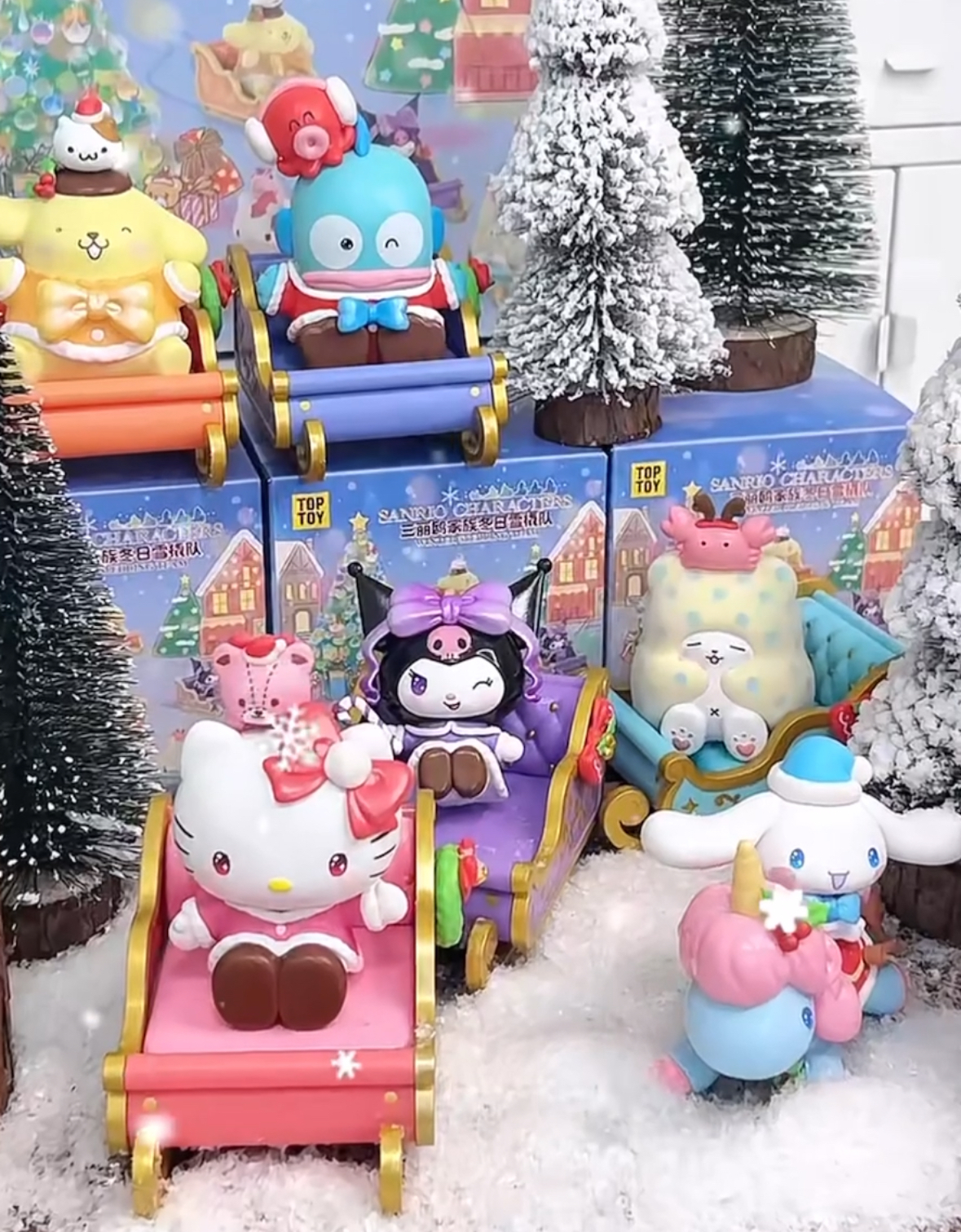 三麗鷗 正版授權 冬日雪橇系列 公仔 盲盒 6款/預購