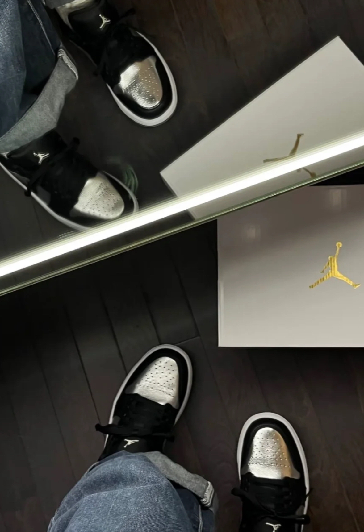 Nike Air Jordan 1 Low "Silver Low" 黑銀色 銀色 皮革 女款 DA5551-001/預購